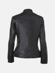 Women's Onyx Outline Black Leather Blazer