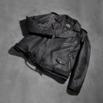 Men's Allaric Alley Distressed Black Leather Biker Jacket