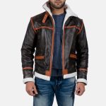 Men's Alpine Brown Fur Leather Jacket