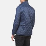 Men's Barry Quilted Blue Windbreaker Jacket