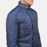 Men's Barry Quilted Blue Windbreaker Jacket