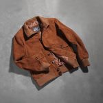 Men's Eaton Brown Suede Leather Bomber Jacket