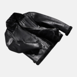 Men's Francis B-3 Black Leather Bomber Jacket