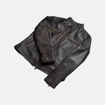 Men's Gatsby Distressed Brown Leather Jacket