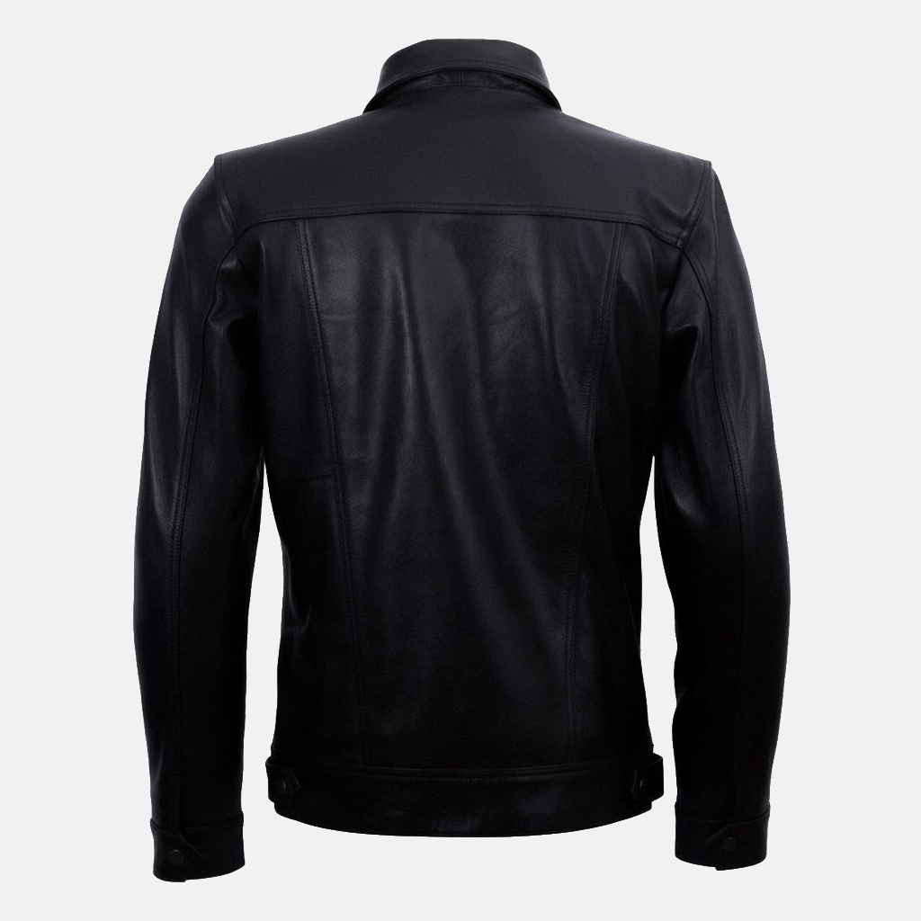 Men's Black Classic Leather Jacket