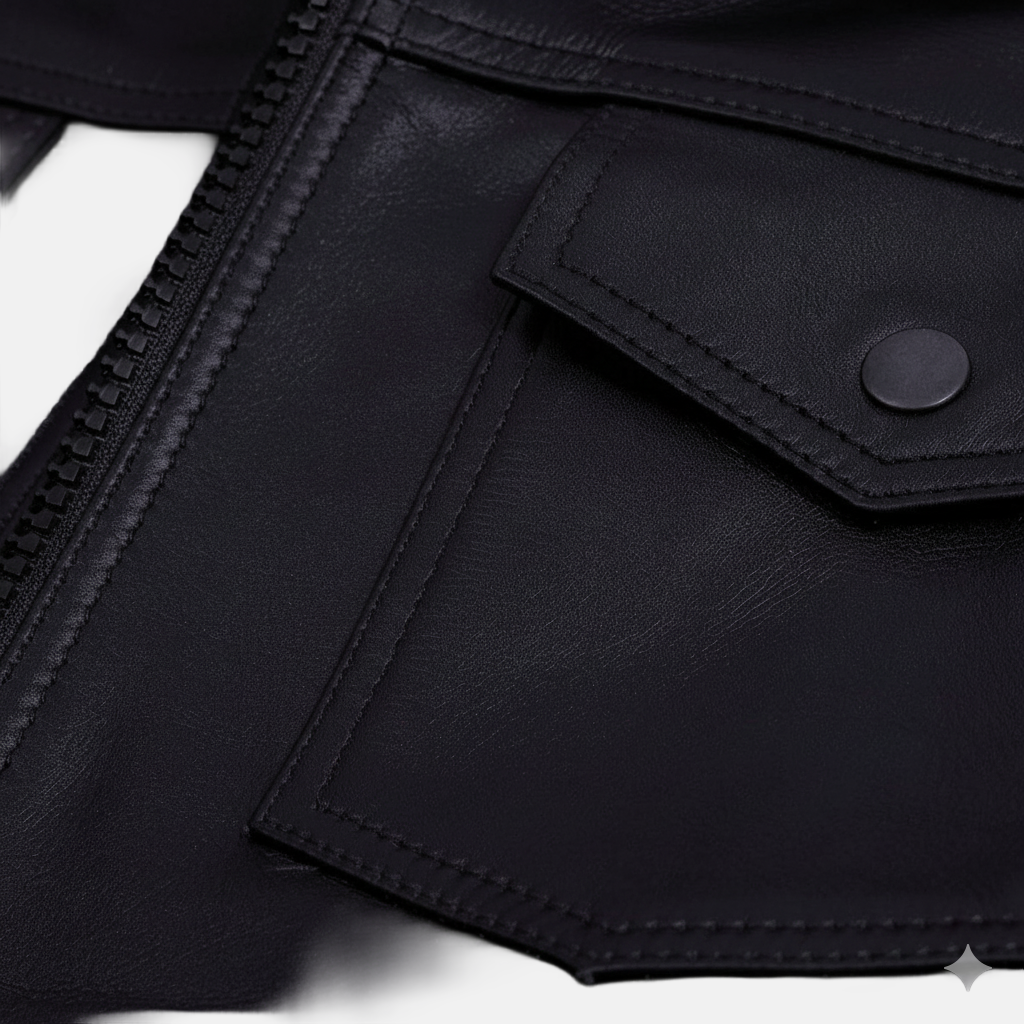 Men's Black Classic Leather Jacket
