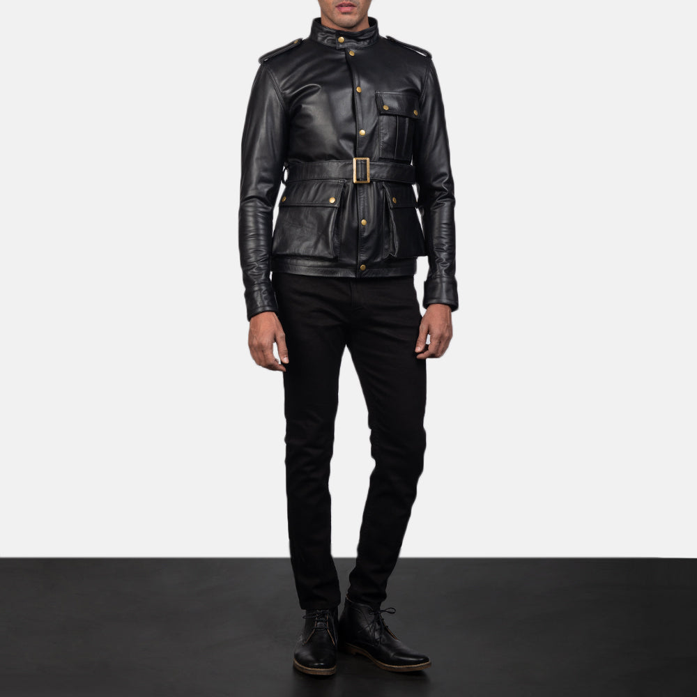 Men's Germain Black Leather Jacket