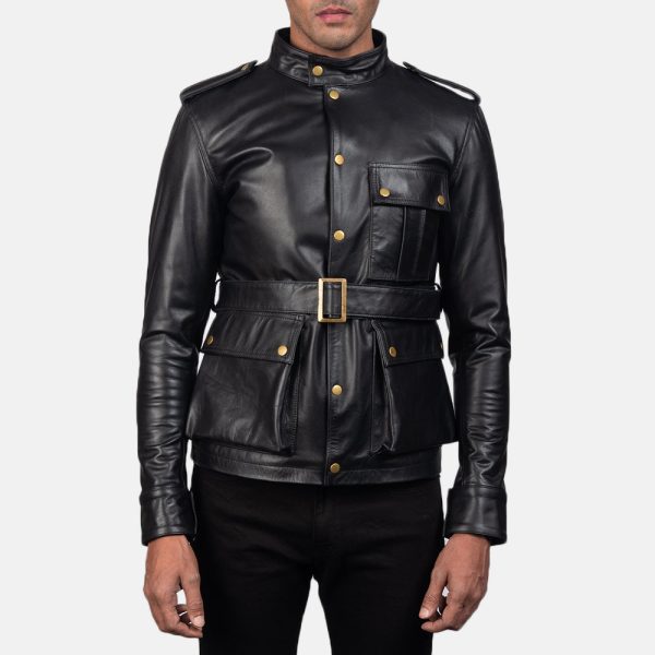 Men's Germain Black Leather Jacket