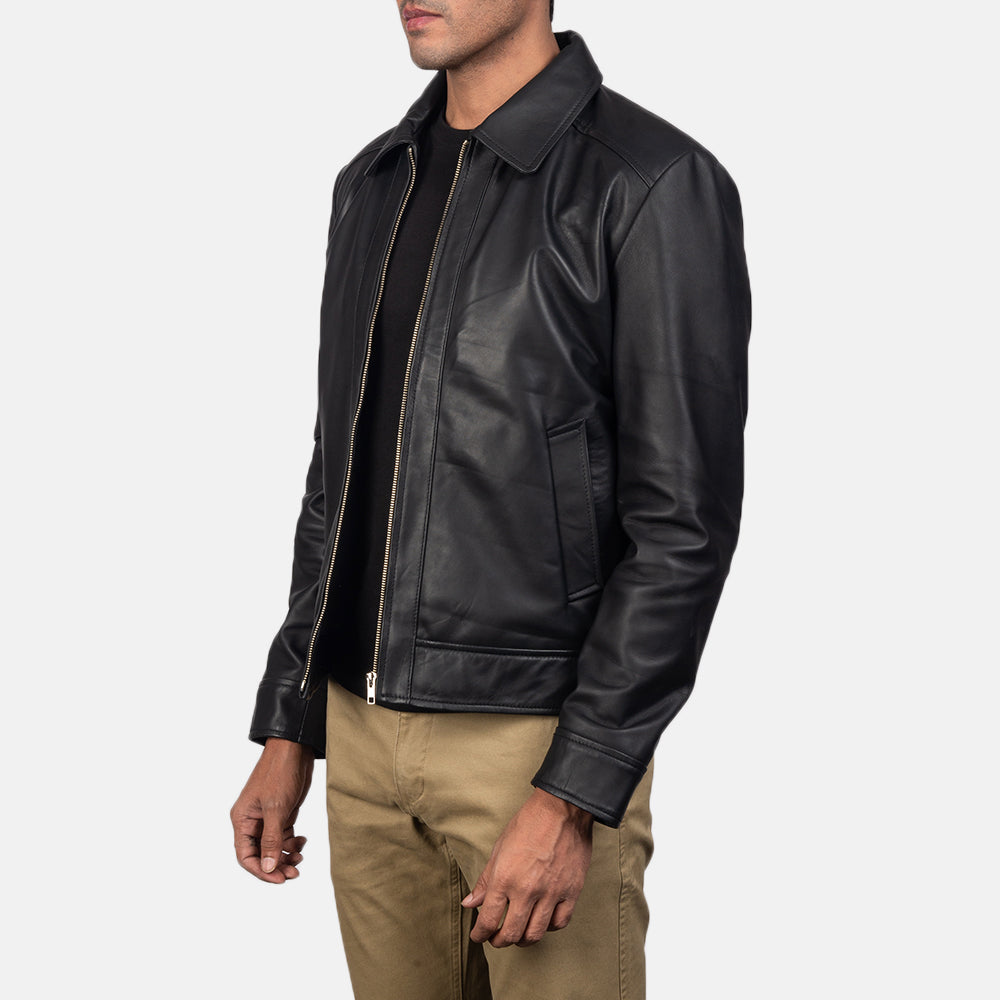 Men's Inferno Black Leather Jacket