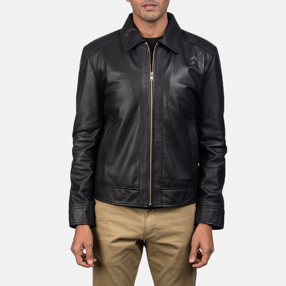 Men's Inferno Black Leather Jacket