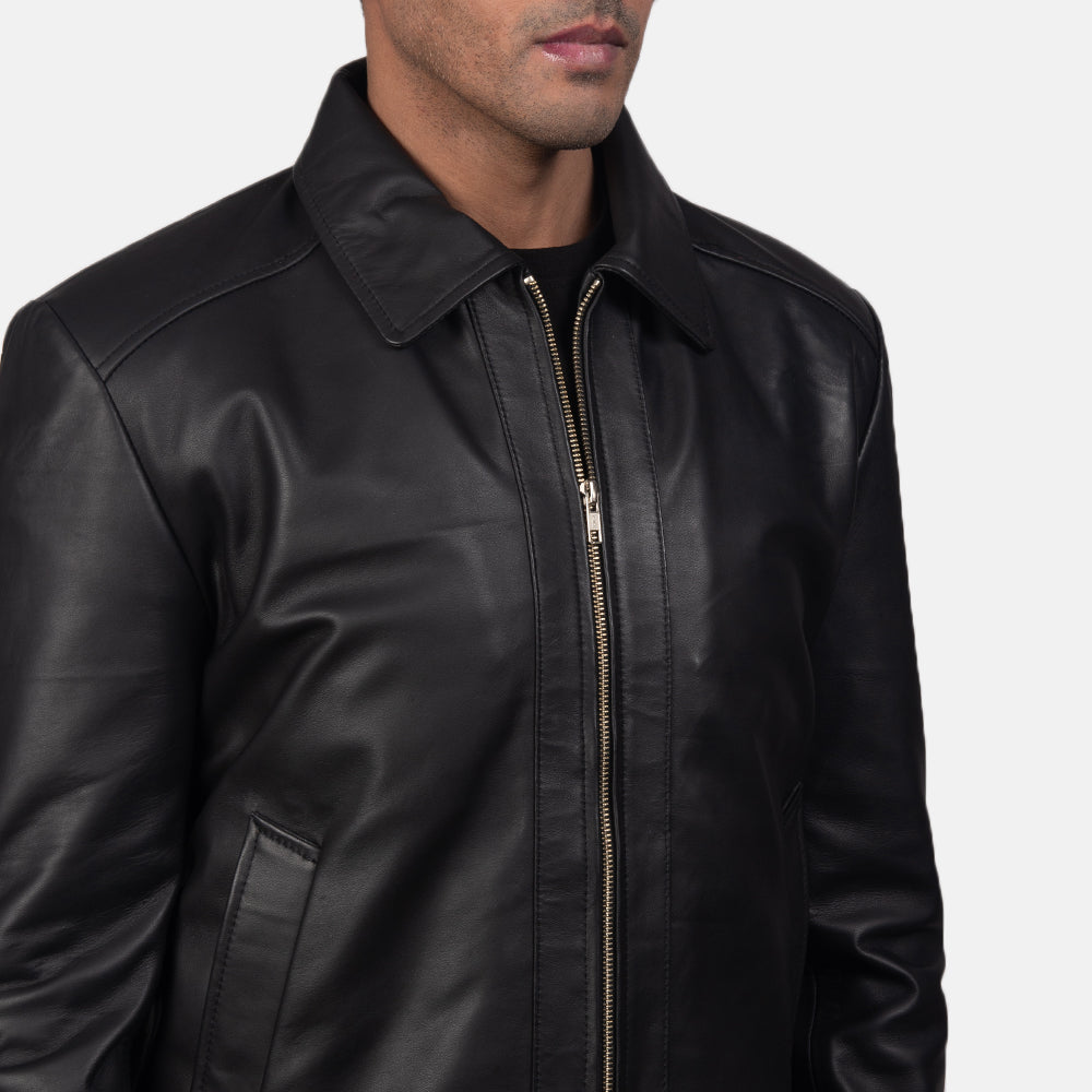 Men's Inferno Black Leather Jacket