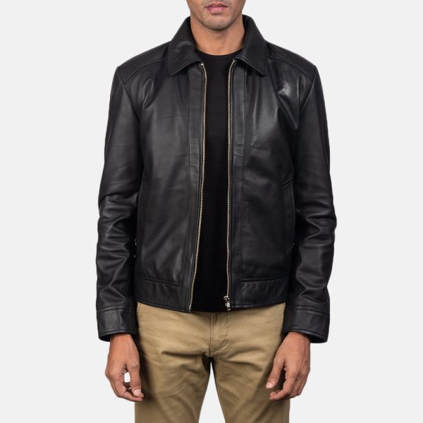 Men's Inferno Black Leather Jacket
