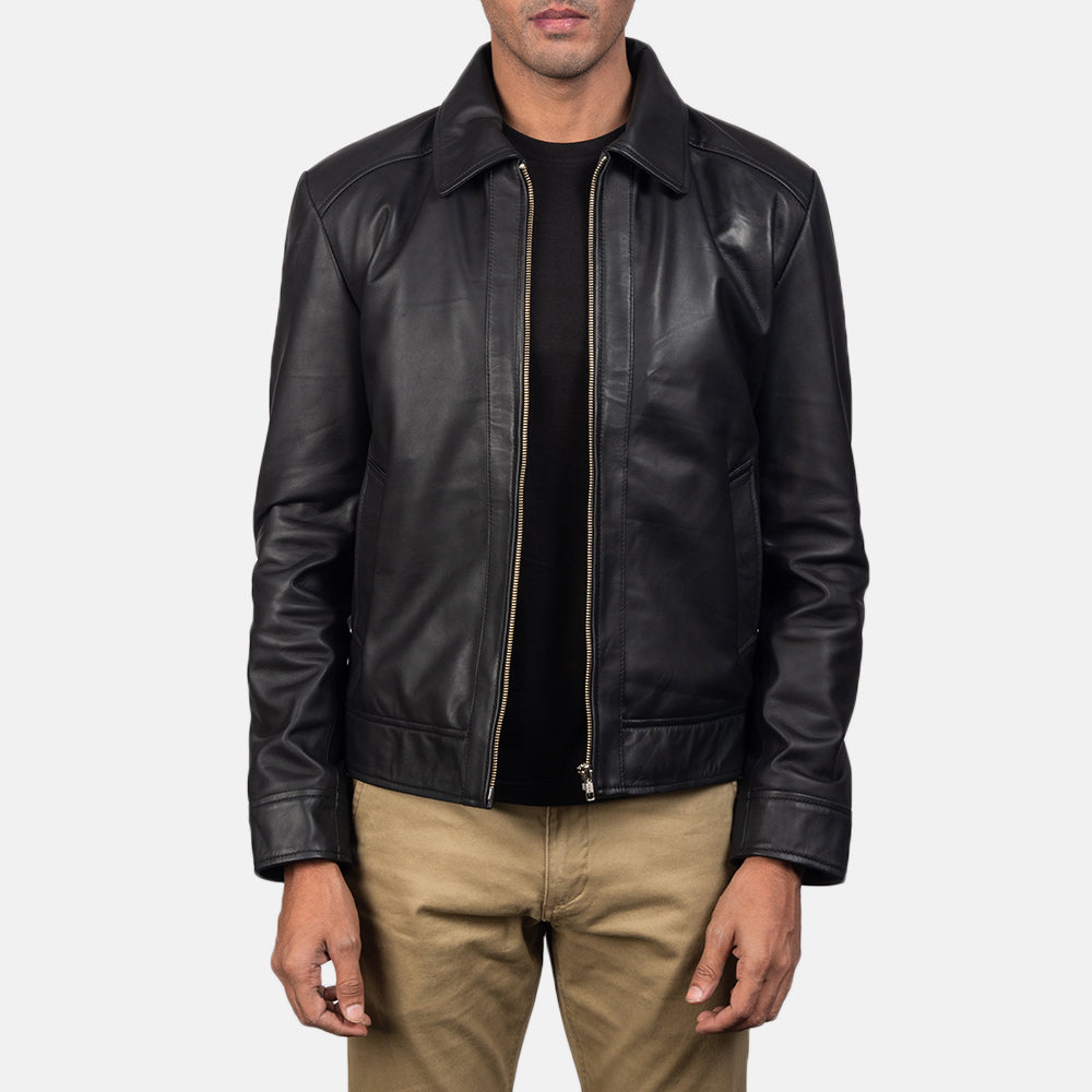 Men's Inferno Black Leather Jacket