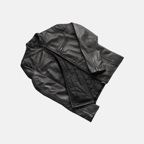 Men's Ionic Black Biker Leather Jacket