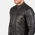 Men's Ionic Black Biker Leather Jacket