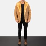 Men's Furlong Beige Suede Leather Jacket
