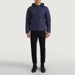 Men's Tyler Blue Hooded Puffer Jacket
