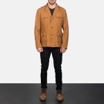 Mens's Kajetan Khaki Safari Jacket