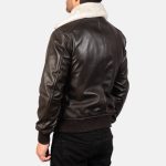 Men's Airin G-1 Brown Leather Bomber Jacket