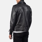 Men's Allaric Alley Black Leather Biker Jacket