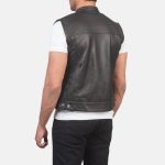 Men's Atlas Moto Brown Leather Vest