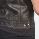 Men's Atlas Moto Distressed Brown Leather Vest