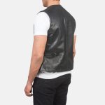 Men's Auden Black Leather Vest