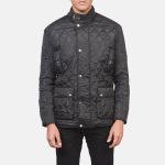 Men's Barry Quilted Black Windbreaker Jacket