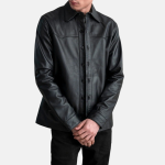 Men's Bronco Black Leather Jacket