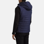 Men's Carlo Blue Hooded Puffer Vest