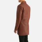 Men's Classmith Brown Leather Coat