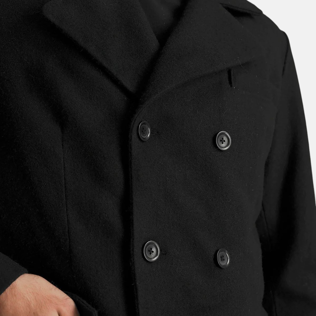 Men's Brawnton Black Leather Coat