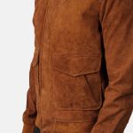 Men's Coffmen Brown Suede Leather A2 Bomber Jacket