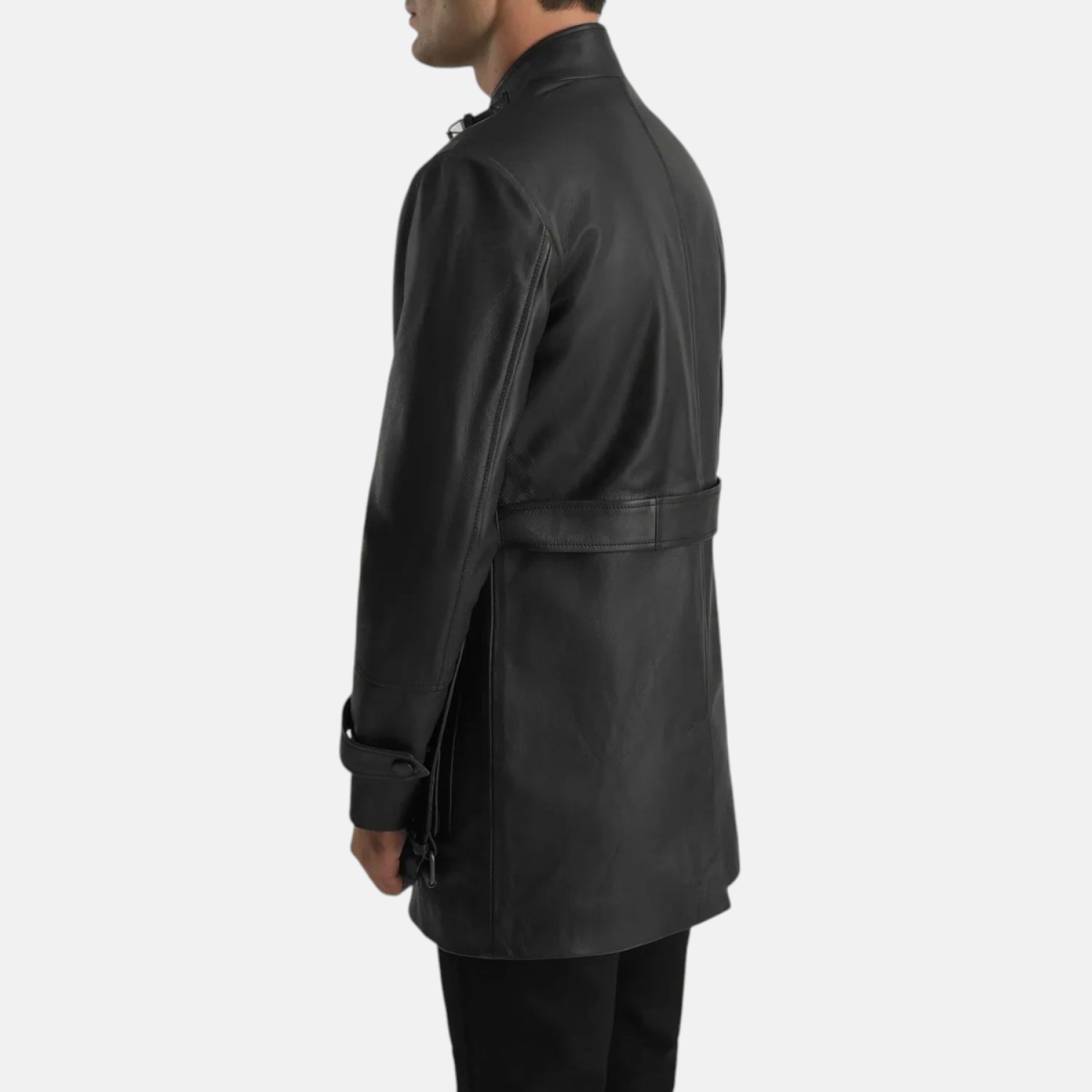 Men's Dolf Black Leather Jacket