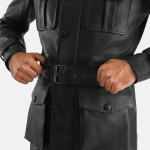 Men's Dolf Black Leather Jacket