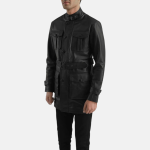 Men's Dolf Black Leather Jacket
