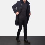 Men's Drake Black Wool Duffle Coat