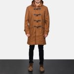 Men's Drake Khaki Wool Duffle Coat