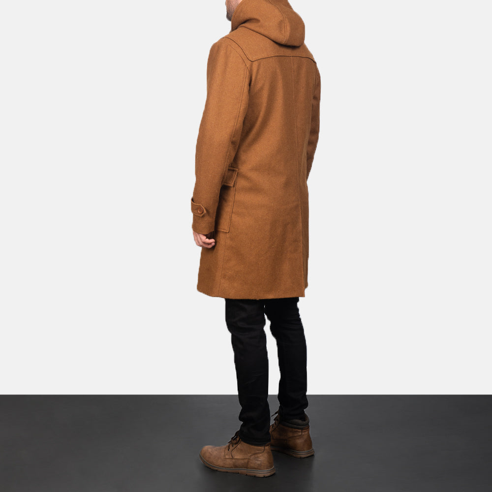 Men's Drake Khaki Wool Duffle Coat