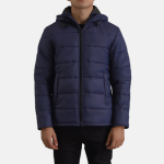 Men's Erico Blue Hooded Puffer Jacket
