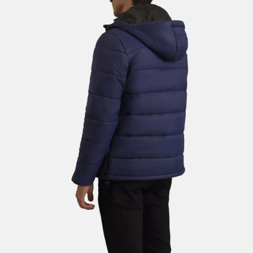 Men's Erico Blue Hooded Puffer Jacket