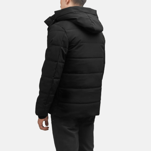 Men's Exton Black Hooded Down Puffer Jacket