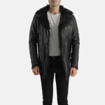 Men's Inferno Matte Black Leather Jacket