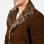Men's Furlong Brown Suede Leather Jacket