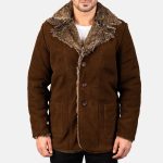 Men's Furlong Brown Suede Leather Jacket
