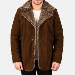 Men's Furlong Brown Suede Leather Jacket