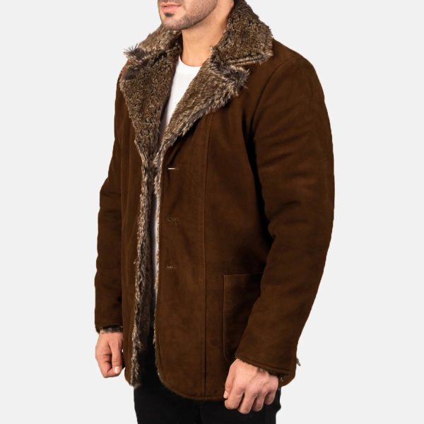 Men_s_Furlong_Brown_Suede_Leather_Coat_Side_Pose