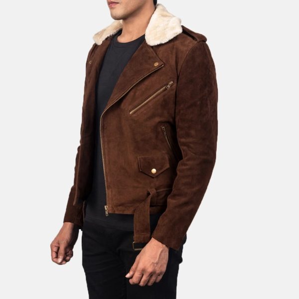 Men_s_Furton_Mocha_Suede_Biker_Jacket_Side_Pose