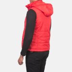 Men's Fuston Red Hooded Puffer Vest