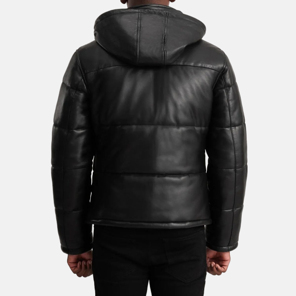 Men_s_Gordon_Black_Hooded_Leather_Puffer_Jacket1